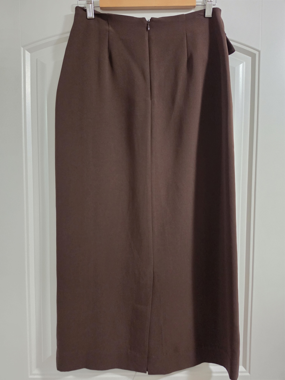 Reformation Brown Button-Front Midi Skirt - Picture 4 of 6
